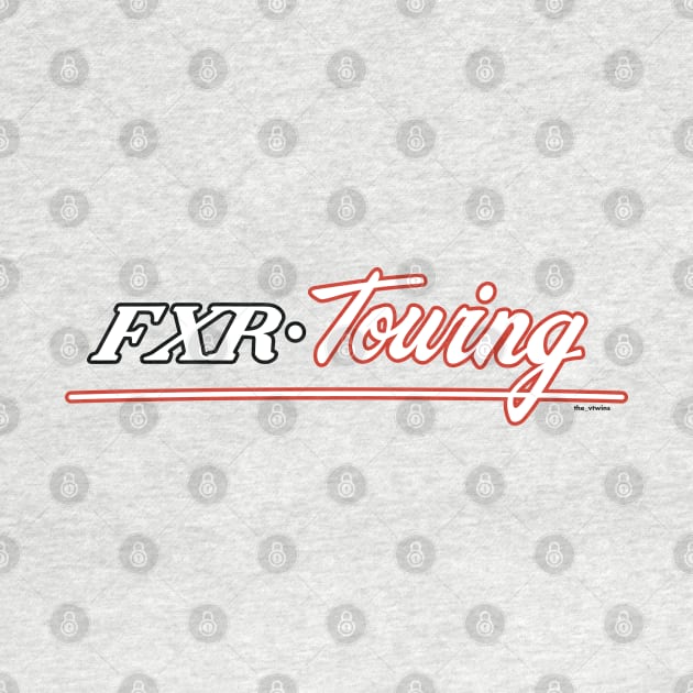 F X R - Towing Solid White Black and Red T-Shirt by the_vtwins